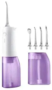 Ирригатор SOOCAS W3 Pro (4 насадки) бело-фиолетовый-0