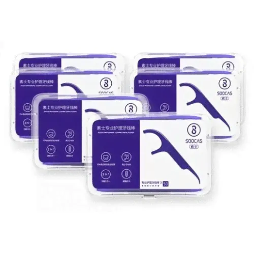Xiaomi / Mi SOOCAS / Зубная нить Dental Floss Pick фиолетовая 50шт