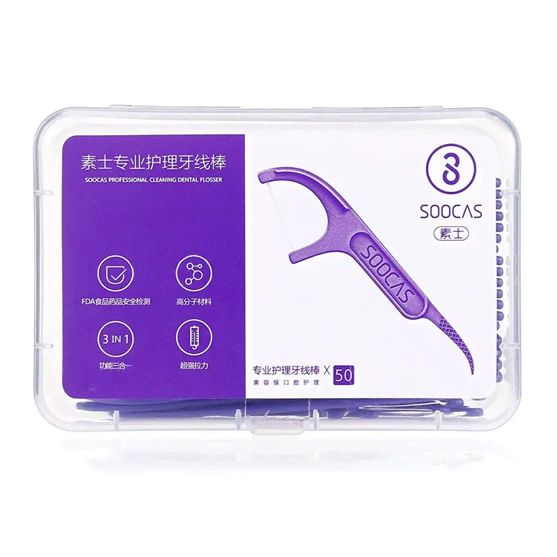 Зубная нить / зубочистки Xiaomi Soocas Floss Pick (50шт)
