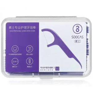 Зубная нить Xiaomi Soocas Dental Floss Purple (50 шт. в упаковке)-0