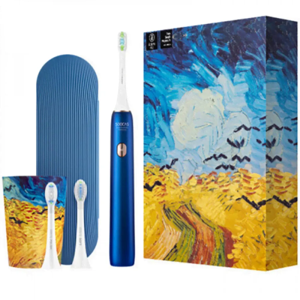 Зубная электрощетка X3U Soocas & Van Gogh Museum Design Blue (Синий)-0