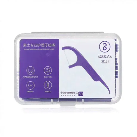 Зубная нить Soocas Floss Pick Blue-2